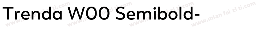 Trenda W00 Semibold字体转换